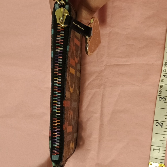 Colorful Dooney and Bourke Designer Wristlet - Picture 5 of 8